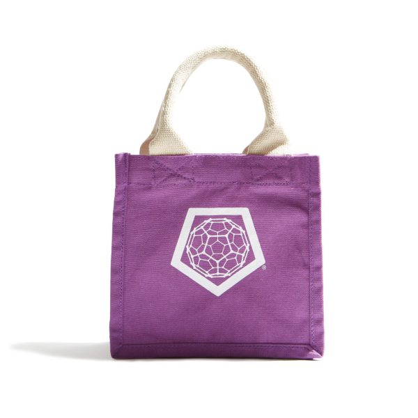 c60 purple gusset tote bag